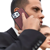 Leather iphone case for men by Mayacraft